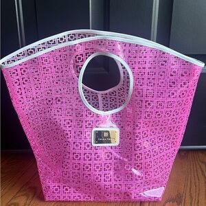 Trina Turk Pink Geometric Tote Bag